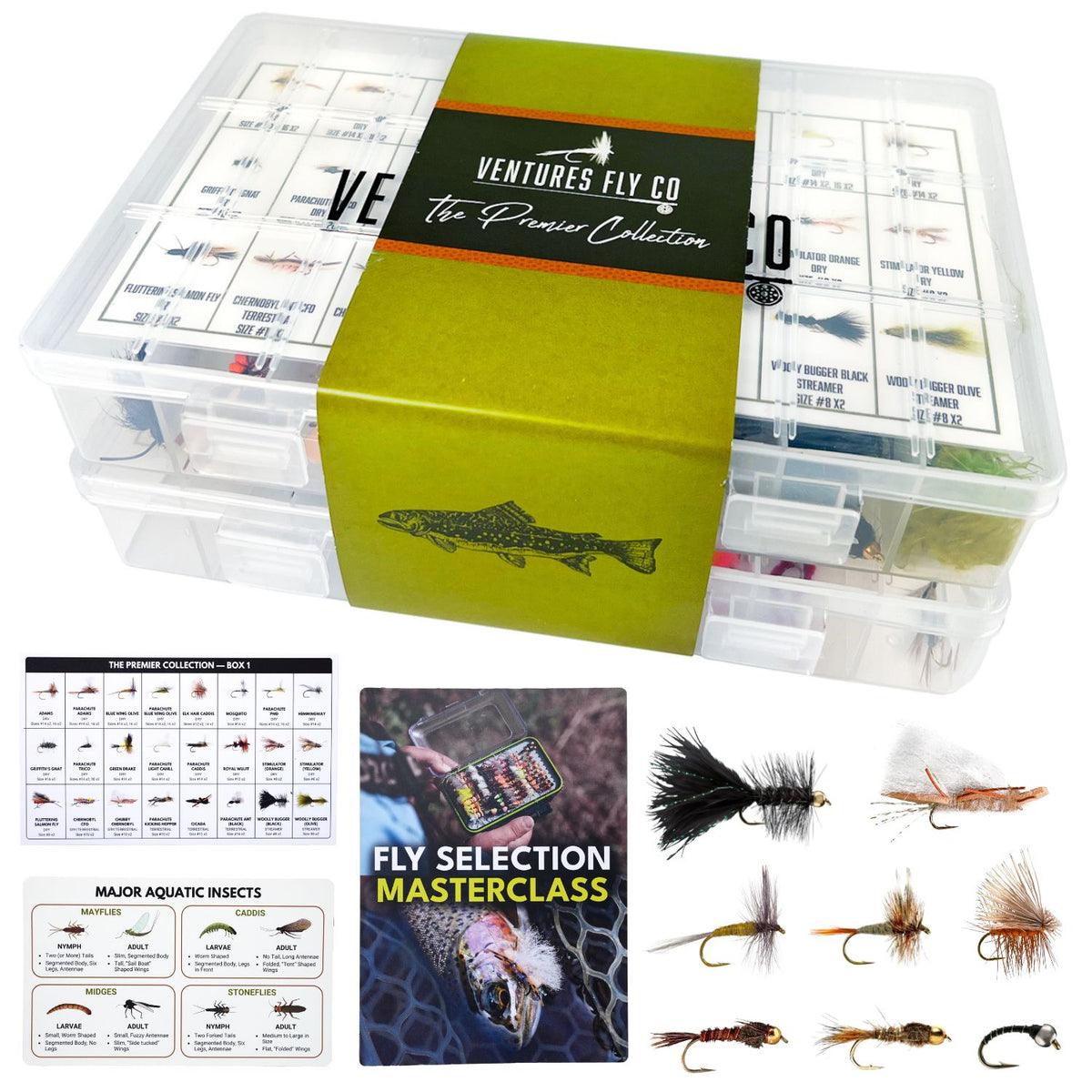 The Premier Collection 122 Premium Fly Assortment – Ventures Fly Co