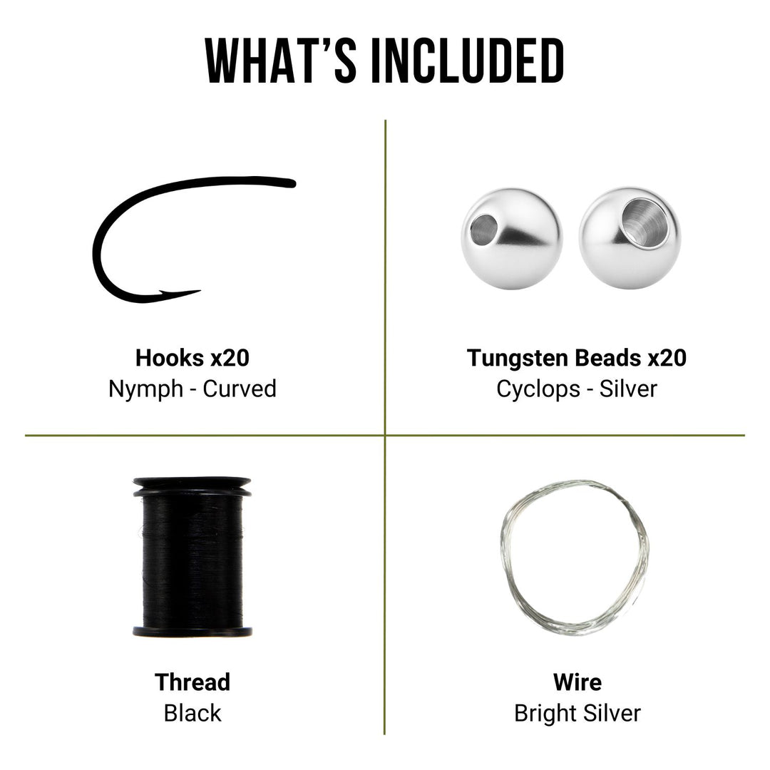 Zebra Midge | Fly Tying Kit – Ventures Fly Co