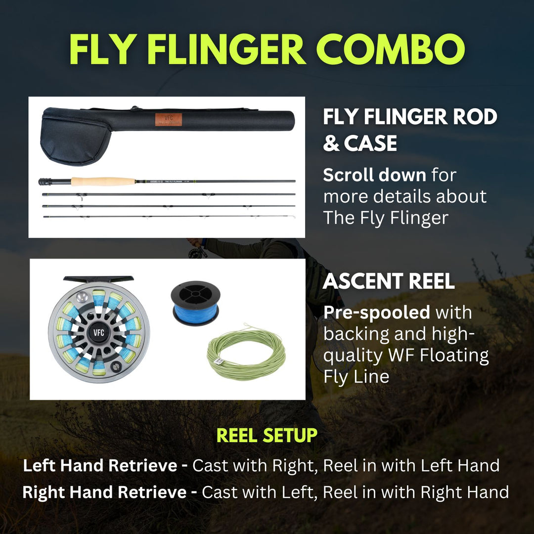 cheap fly rod and reel combo Fly Flinger - Rod & Reel Combo 9 ft