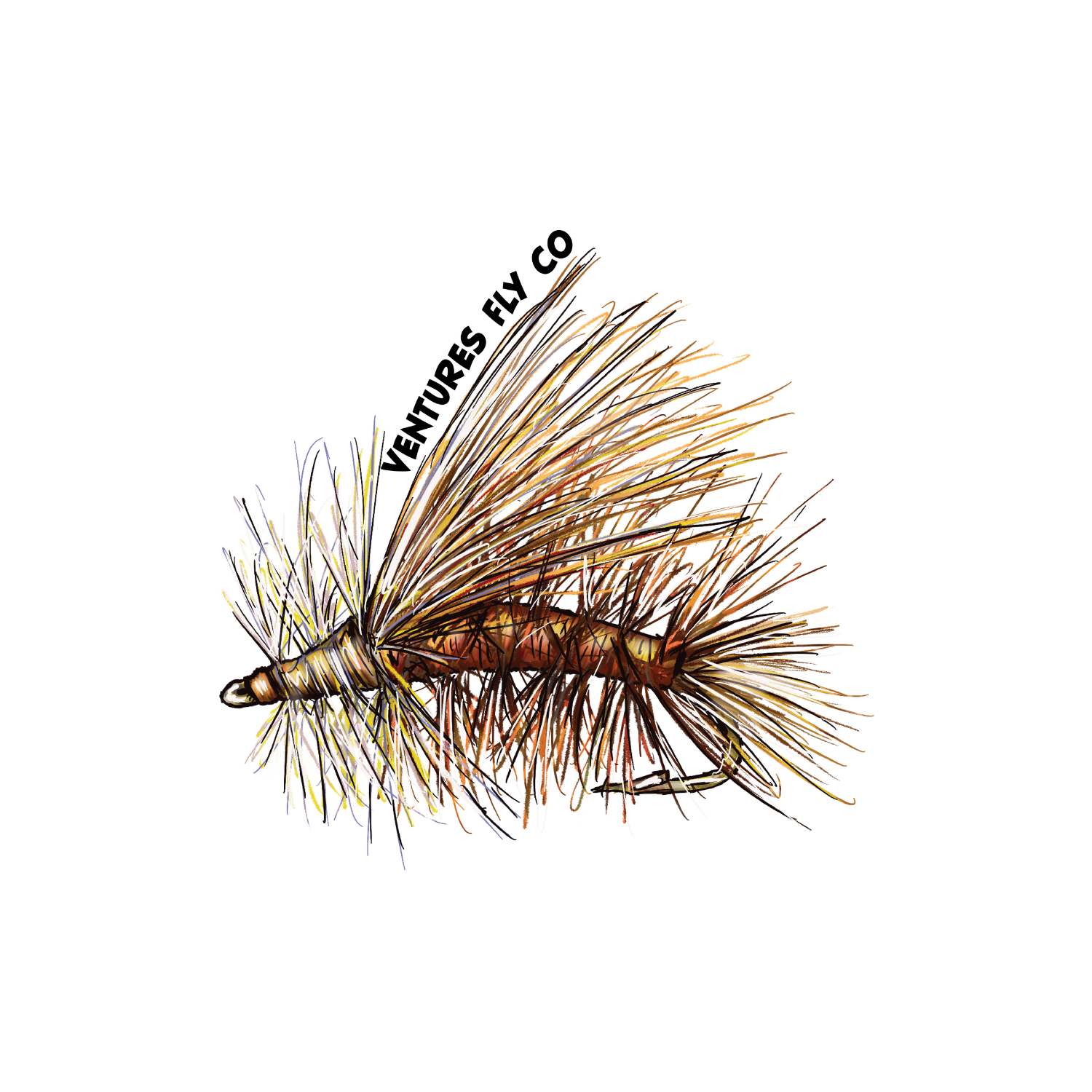 Danforth Fly Sticker Stickers – Ventures Fly Co