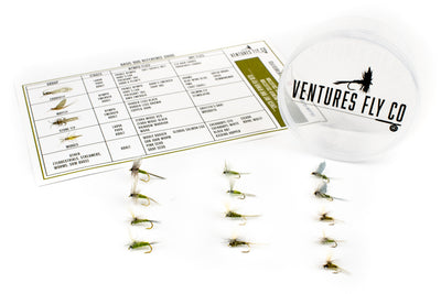 Ventures Fly Co., 40 Premium Hand Tied Fly Fishing Flies Assortment, Fly  Box Included, Dry, Wet, Nymphs, Streamers, Wooly Buggers, Terrestrials